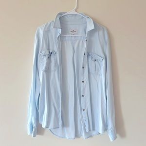 Light blue, button up from AE